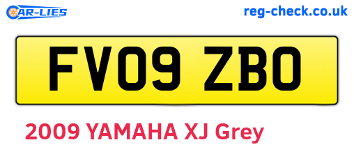 FV09ZBO are the vehicle registration plates.