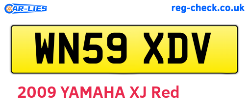 WN59XDV are the vehicle registration plates.