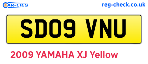 SD09VNU are the vehicle registration plates.