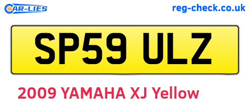 SP59ULZ are the vehicle registration plates.