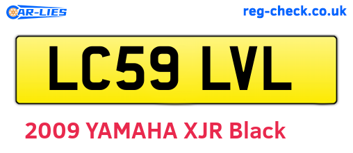 LC59LVL are the vehicle registration plates.