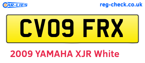 CV09FRX are the vehicle registration plates.