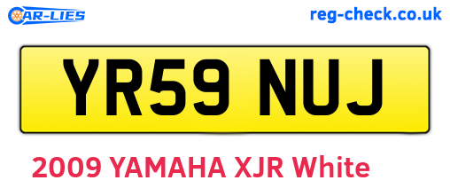 YR59NUJ are the vehicle registration plates.