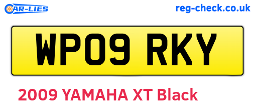WP09RKY are the vehicle registration plates.