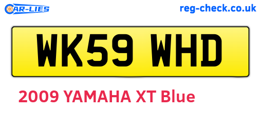 WK59WHD are the vehicle registration plates.