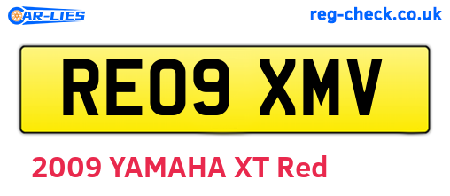 RE09XMV are the vehicle registration plates.