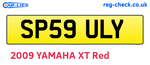 SP59ULY are the vehicle registration plates.