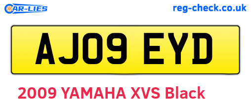 AJ09EYD are the vehicle registration plates.