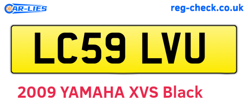 LC59LVU are the vehicle registration plates.