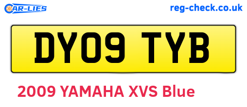 DY09TYB are the vehicle registration plates.
