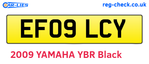 EF09LCY are the vehicle registration plates.