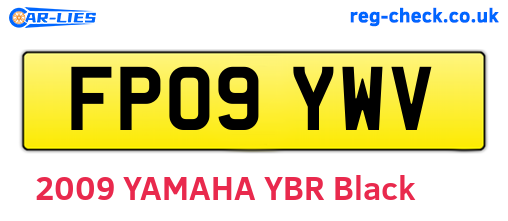 FP09YWV are the vehicle registration plates.