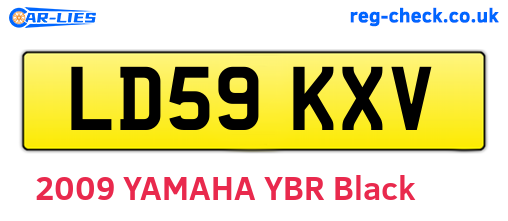 LD59KXV are the vehicle registration plates.