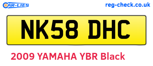 NK58DHC are the vehicle registration plates.
