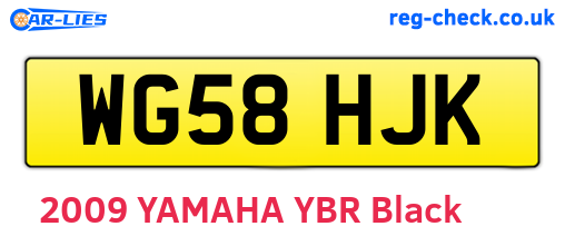 WG58HJK are the vehicle registration plates.