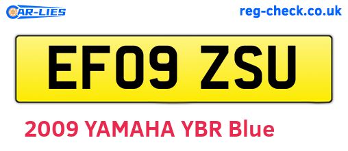 EF09ZSU are the vehicle registration plates.