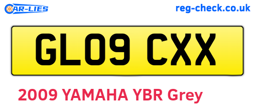 GL09CXX are the vehicle registration plates.