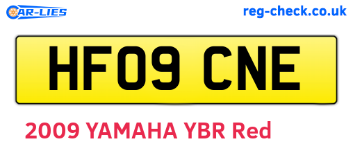 HF09CNE are the vehicle registration plates.