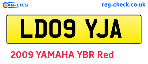 LD09YJA are the vehicle registration plates.