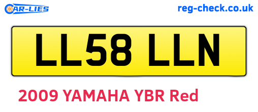 LL58LLN are the vehicle registration plates.