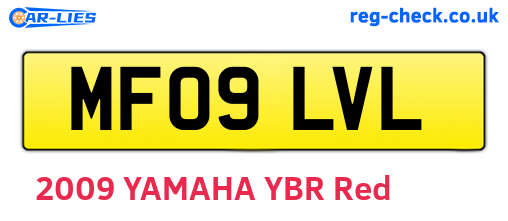 MF09LVL are the vehicle registration plates.