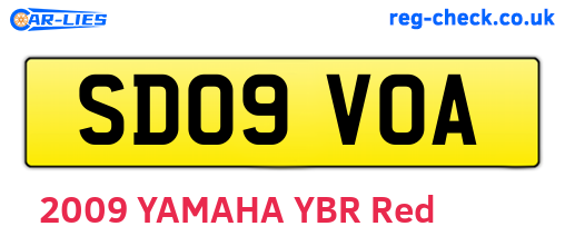 SD09VOA are the vehicle registration plates.