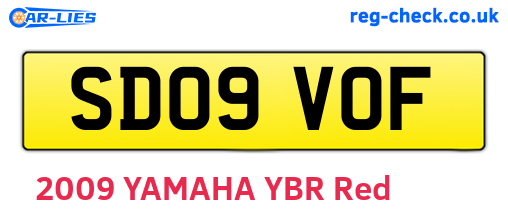 SD09VOF are the vehicle registration plates.