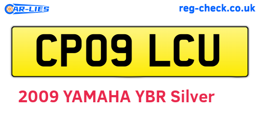CP09LCU are the vehicle registration plates.