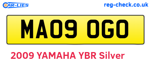 MA09OGO are the vehicle registration plates.