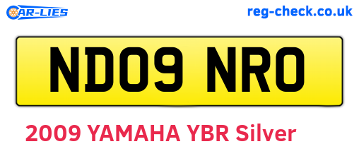 ND09NRO are the vehicle registration plates.