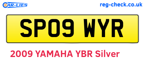 SP09WYR are the vehicle registration plates.