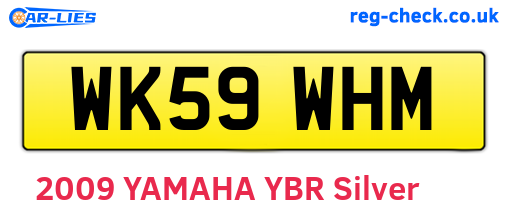 WK59WHM are the vehicle registration plates.