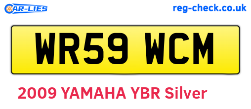 WR59WCM are the vehicle registration plates.
