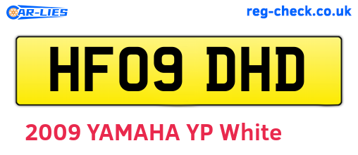 HF09DHD are the vehicle registration plates.