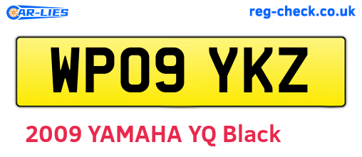 WP09YKZ are the vehicle registration plates.