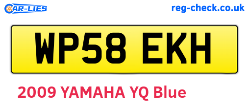 WP58EKH are the vehicle registration plates.