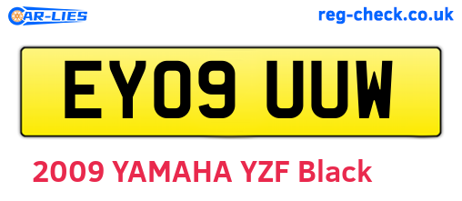 EY09UUW are the vehicle registration plates.