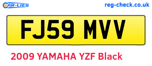FJ59MVV are the vehicle registration plates.