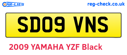 SD09VNS are the vehicle registration plates.