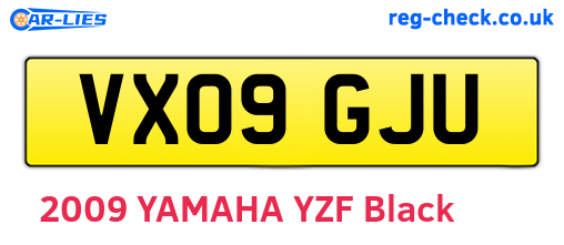 VX09GJU are the vehicle registration plates.