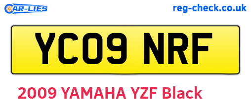 YC09NRF are the vehicle registration plates.