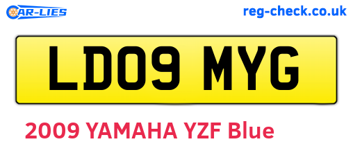 LD09MYG are the vehicle registration plates.
