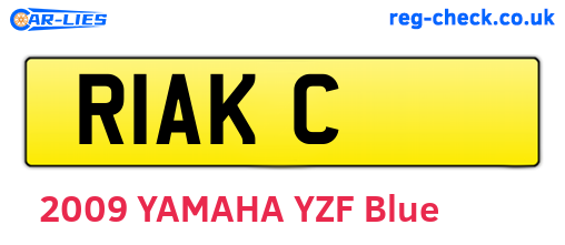 R1AKC are the vehicle registration plates.