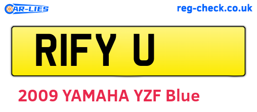 R1FYU are the vehicle registration plates.