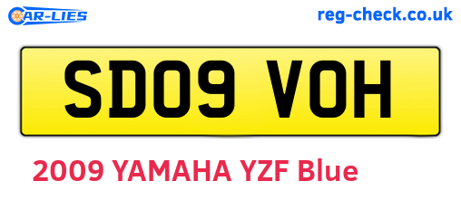 SD09VOH are the vehicle registration plates.