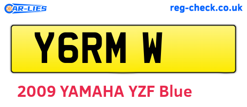 Y6RMW are the vehicle registration plates.