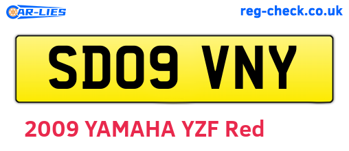 SD09VNY are the vehicle registration plates.