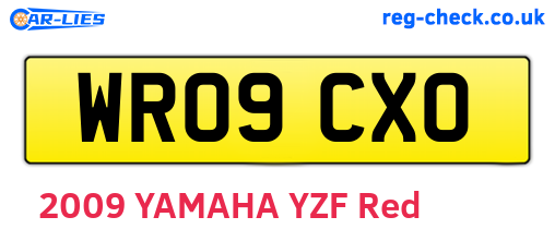 WR09CXO are the vehicle registration plates.