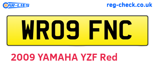 WR09FNC are the vehicle registration plates.