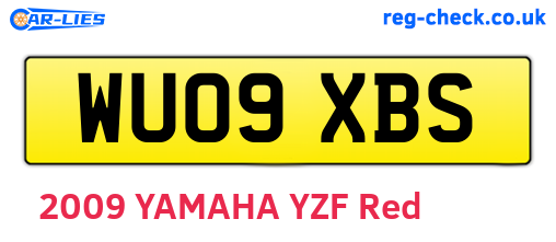 WU09XBS are the vehicle registration plates.